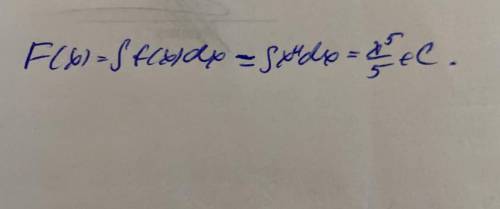 Знайти первісну для функції f(x)=x ^4