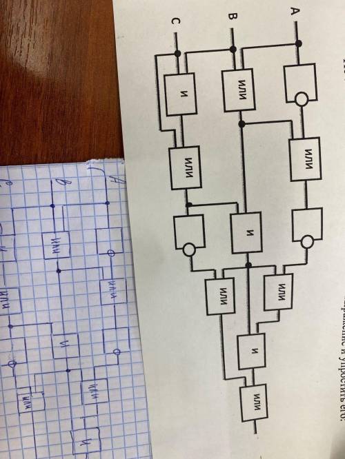 По логической схеме записать логическое выражение и упростить его.